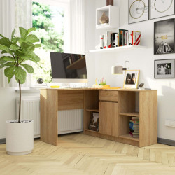 Masa de birou Akord B-17 (Sonoma Oak)