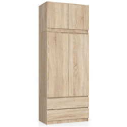 Dulap cu mezanin Akord S90 2D2SZ (Sonoma Oak) Thumb