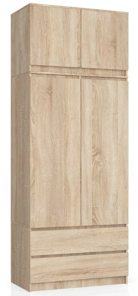 Dulap cu mezanin Akord S90 2D2SZ (Sonoma Oak)