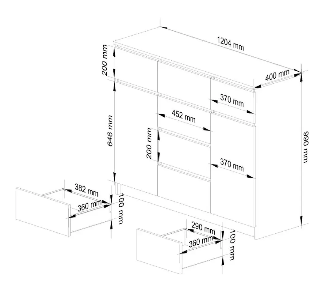 Tumba Akord K017 2D6SZ (White)