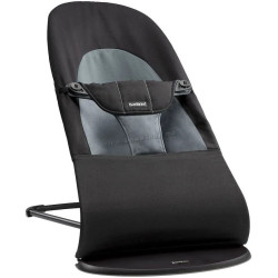 Sezlong-leagan pentru copii BabyBjorn Balance Soft (Black/Gray)