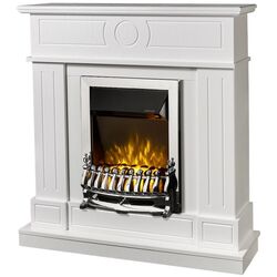 Каминокомплект Ambasador с очагом Galileo Silver (White)