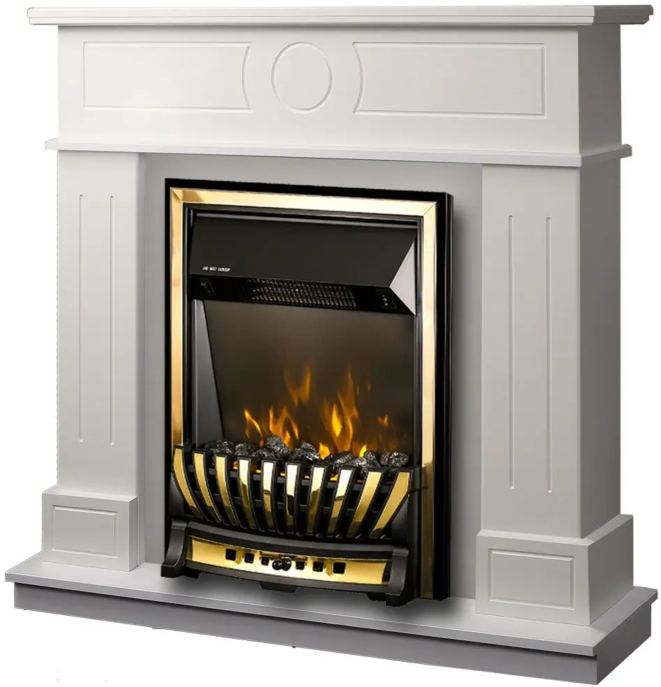 Каминокомплект Ambasador с очагом Meridian (White)