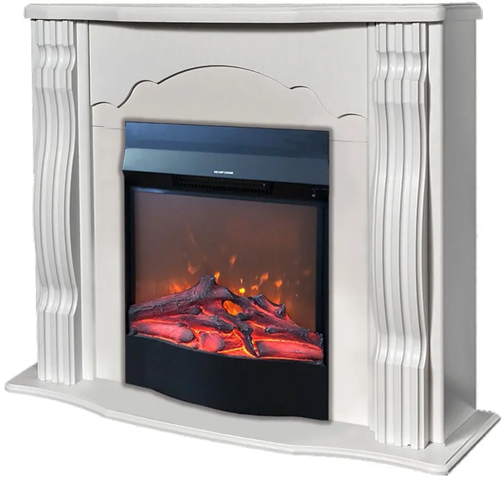 Semineu Clasic cu focar Corsica (White)