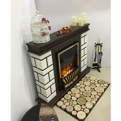 Каминокомплект Nazarii mini с очагом Meridian Thumb