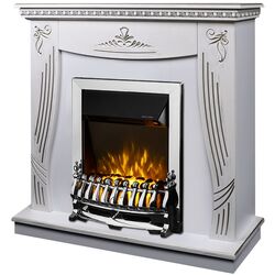 Каминокомплект Neapoli с очагом Galileo Silver (White)