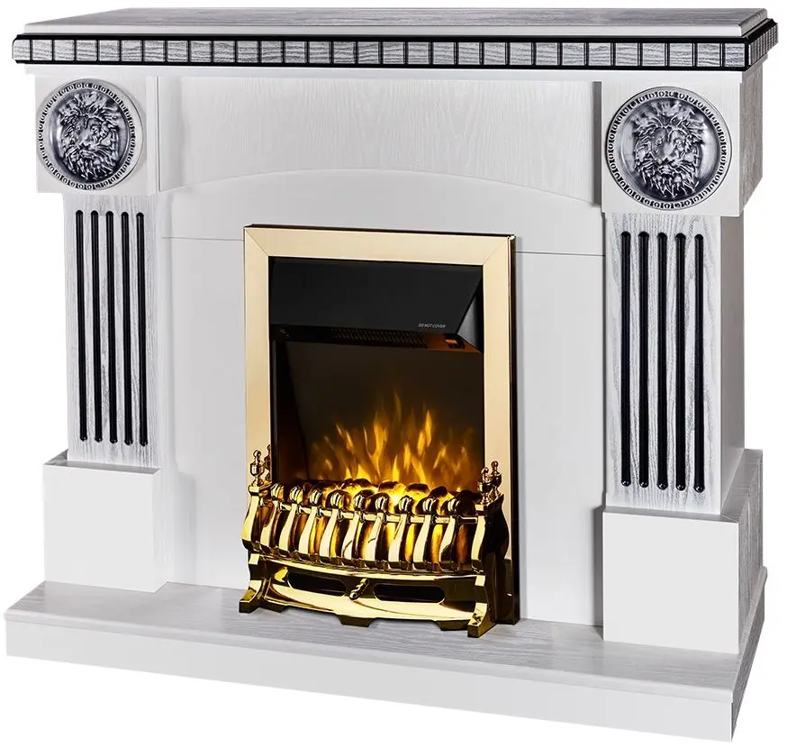 Каминокомплект Prometeu с очагом Galileo Gold (White)