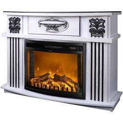 Semineu Art Flame Rim mini cu focar Zakynthos (White)