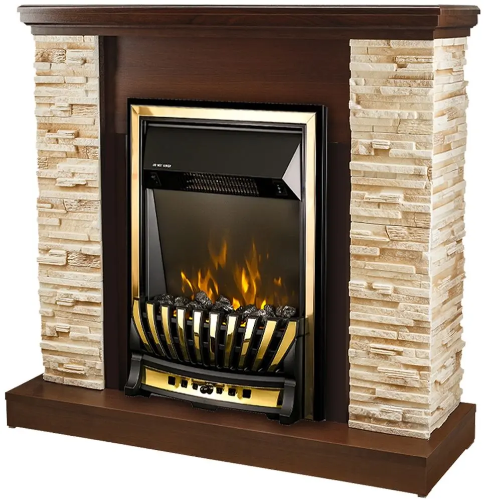 Каминокомплект Rock с очагом Meridian (Wenge)