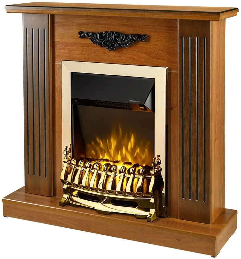 Каминокомплект Smile с очагом Galileo Gold (Brown)