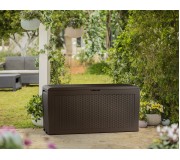 Садовый сундук Keter Samoa Rattan Box 270L (Brown)