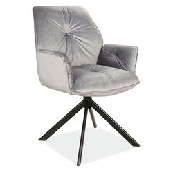 Fotoliu Signal Boogie II Velvet Bluvel 14 (Grey/Black)