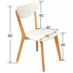 Set de sufragerie Evelin Cooper + Cameroon Leather White/Grey (1+4) Thumb