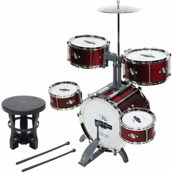 Tobe pentru copii Desktop Drums Drum Set (Red) Thumb