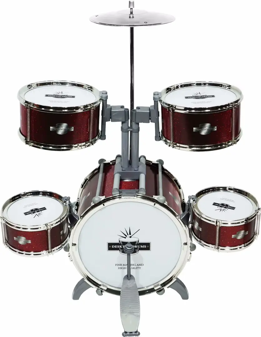 Tobe pentru copii Desktop Drums Drum Set (Red)