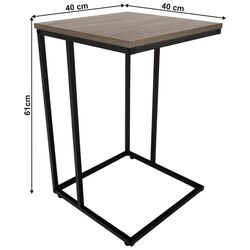 Masa pentru reviste Tempo Kondela Kala (Oak/Black) Thumb