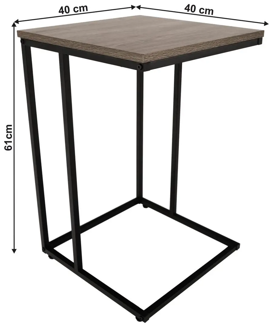 Masa pentru reviste Tempo Kondela Kala (Oak/Black)