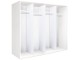 Dulap-cupe Modern Braun Top 4 238x210x60 2 oglinzi/2 PAL (White)