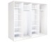 Dulap-cupe Modern Braun Top 4 238x210x60 2 oglinzi/2 PAL (White)