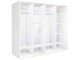 Dulap-cupe Modern Braun Top 4 238x210x60 2 oglinzi/2 PAL (White)