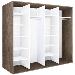 Dulap-cupe Modern Braun Top 4 238x210x60 2 oglinzi/2 PAL (Vintage Oak) Thumb