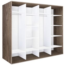 Dulap-cupe Modern Braun Top 4 238x210x60 2 oglinzi/2 PAL (Vintage Oak) Thumb