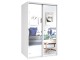 Dulap-cupe Modern Braun Top 2 120x210x60 2 oglinzi (White)