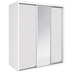 Шкаф-купе Modern Braun Top 3 179x210x60 1 зеркало/2 ДСП (White) Thumb