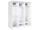 Dulap-cupe Modern Braun Top 3 179x210x60 1 oglinda/2 PAL (White)