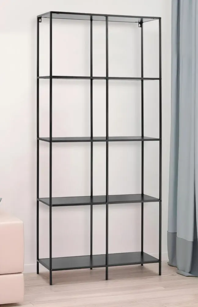 Etajera H&S 78x30x170cm (Black)