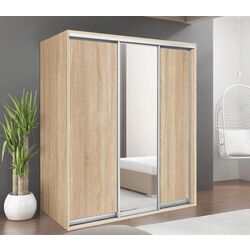 Шкаф-купе Modern Braun Top 3 179x210x60 1 зеркало/2 ДСП (Sonoma Oak)