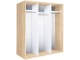 Dulap-cupe Modern Braun Top 3 179x210x60 1 oglinda/2 PAL (Sonoma Oak)