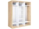 Dulap-cupe Modern Braun Top 3 179x210x60 1 oglinda/2 PAL (Sonoma Oak)