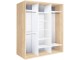 Dulap-cupe Modern Braun Top 3 179x210x60 1 oglinda/2 PAL (Sonoma Oak)