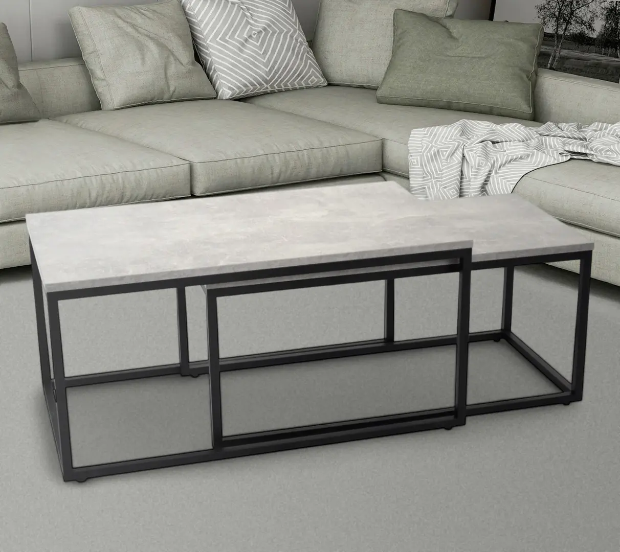 Set mese pentru reviste DP Town Duo (Gray)