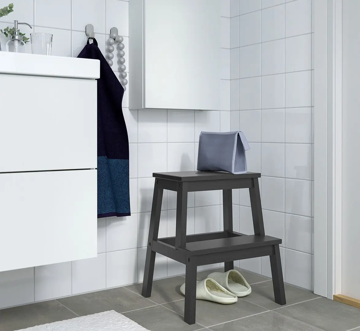 Табурет-лестница Ikea Bekvam (Черный)