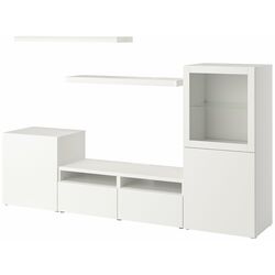 Living Ikea Besta/Lack 240x42x129 (Alb) Thumb