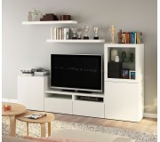 Гостиная Ikea Besta/Lack 240x42x129 (Белый)