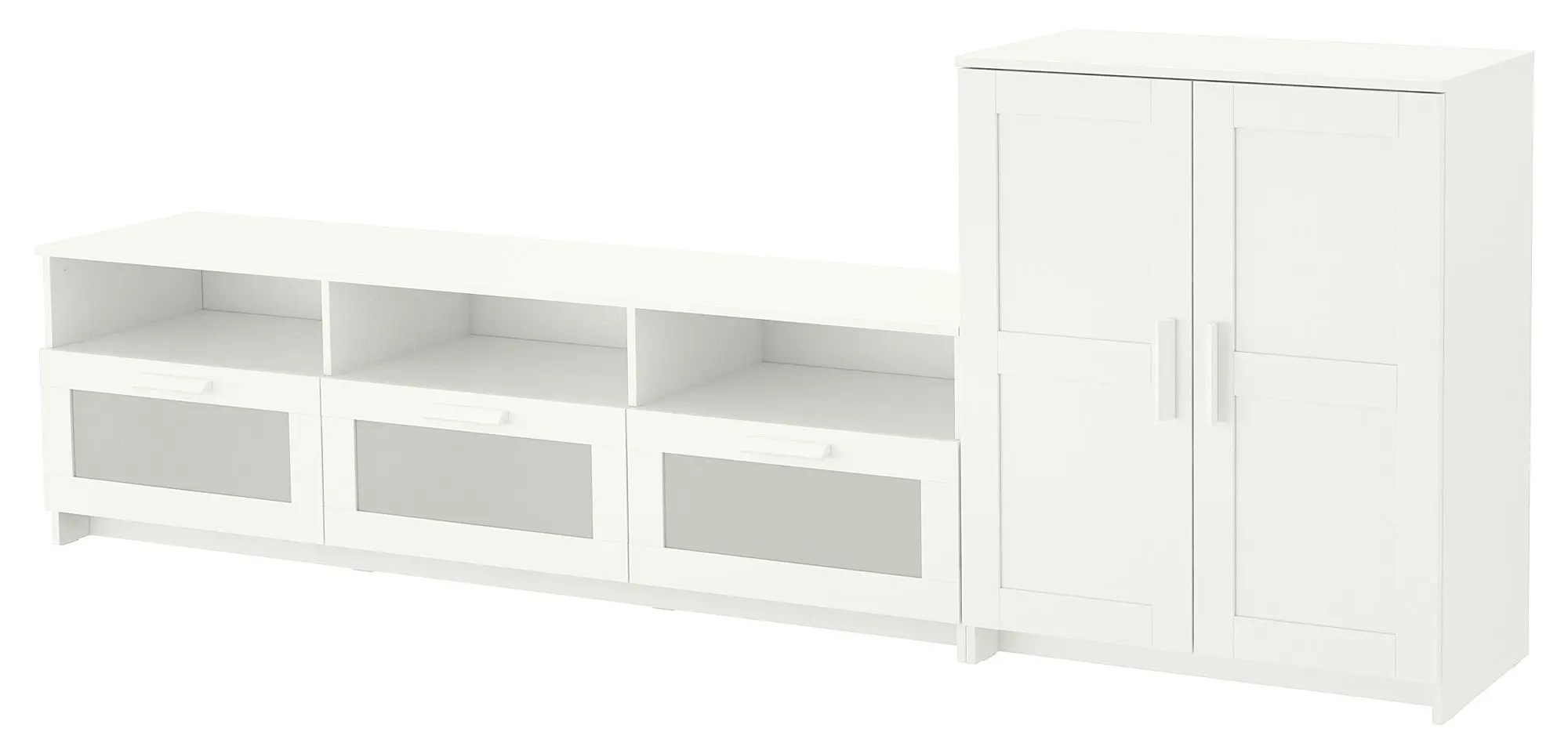 Tumba pentru TV Ikea Brimnes 258x41x95 (Alb)