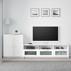 Tumba pentru TV Ikea Brimnes 258x41x95 (Alb)