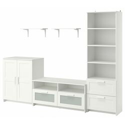 Living Ikea Brimnes/Bergshult 258x41x190 (Alb) Thumb