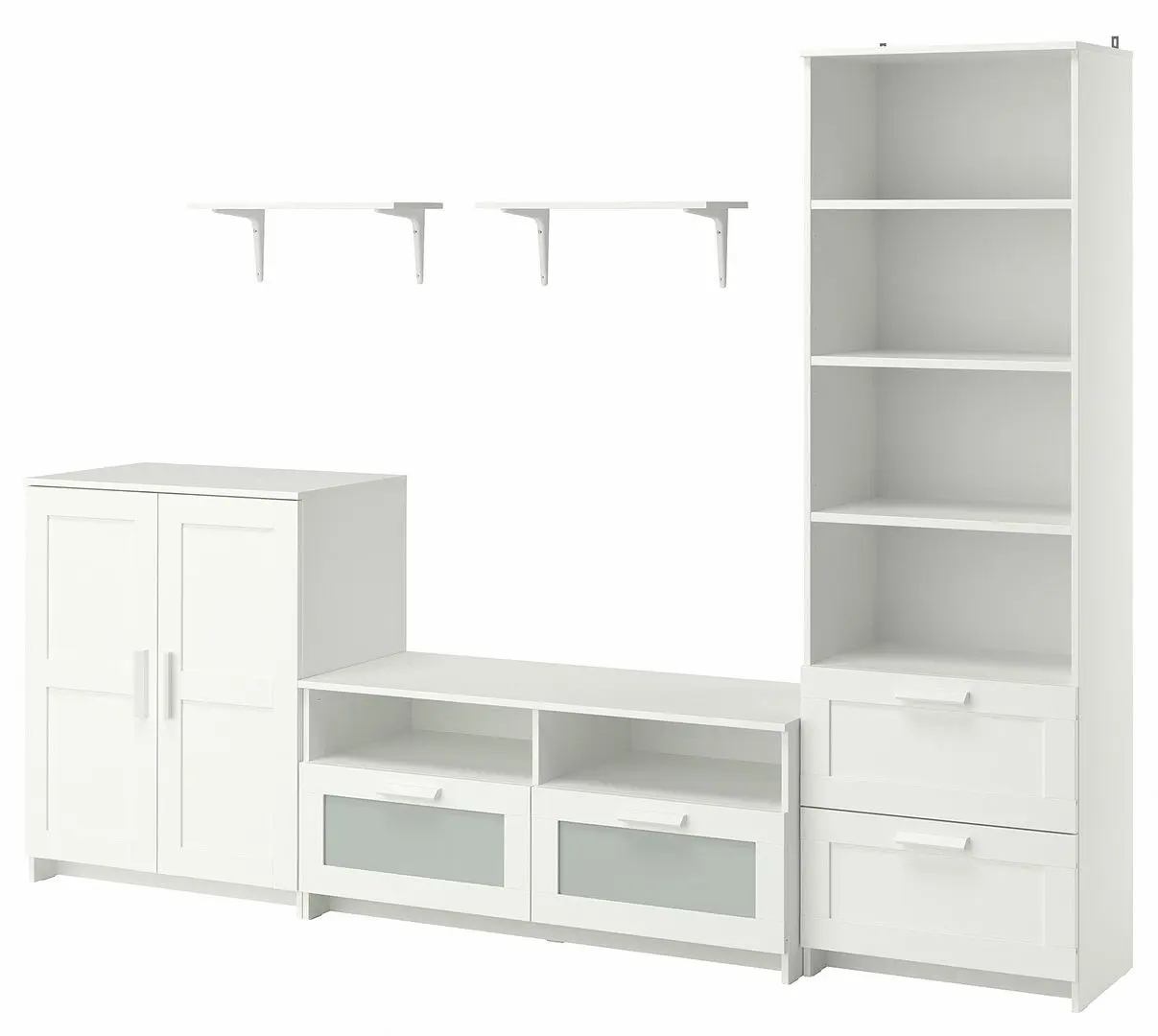 Living Ikea Brimnes/Bergshult 258x41x190 (Alb)