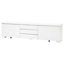 Тумба РТВ Ikea Besta Burs 180x41x49 (Глянцевый Белый) Thumb