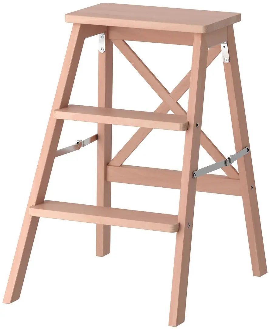 Scaun-scara Ikea Bekvam 3 trepte 63cm (Fag)