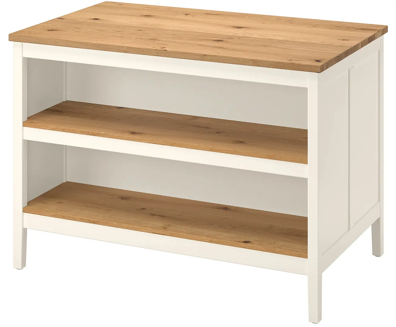 Insula bucatarie Ikea Tornviken 126x77 (Alb/Stejar)