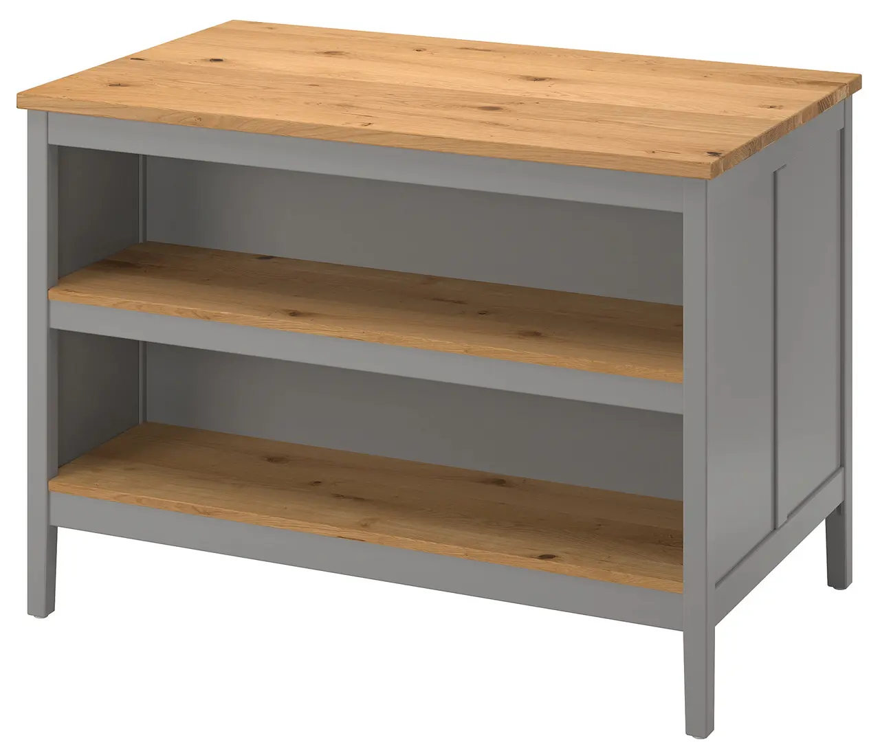 Insula bucatarie Ikea Tornviken 126x77 (Gri/Stejar)