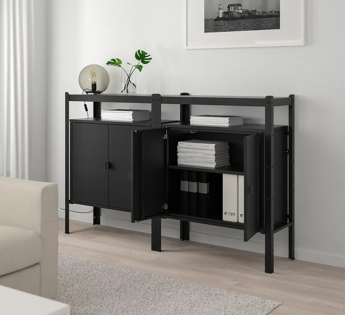 Tumba Ikea Bror 170x40x110 (Negru)