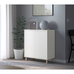 Dulap Ikea Eket cu 2 usi/1 polita 70x35x70 (Alb)