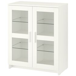 Vitrina Ikea Brimnes usi de sticla 78x95 (Alb) Thumb