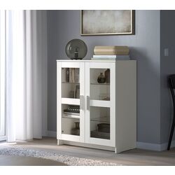 Vitrina Ikea Brimnes usi de sticla 78x95 (Alb)